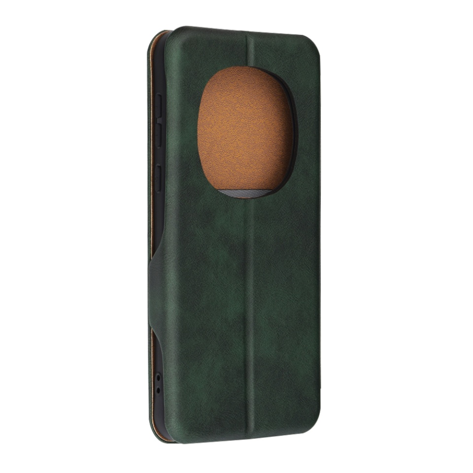 Husa pentru Honor Magic7 Pro tip carte din Piele Ecologica, Suport Carduri, Inchidere Magnetica, Skyddar Pocket Safe - Verde - 1 | YEO