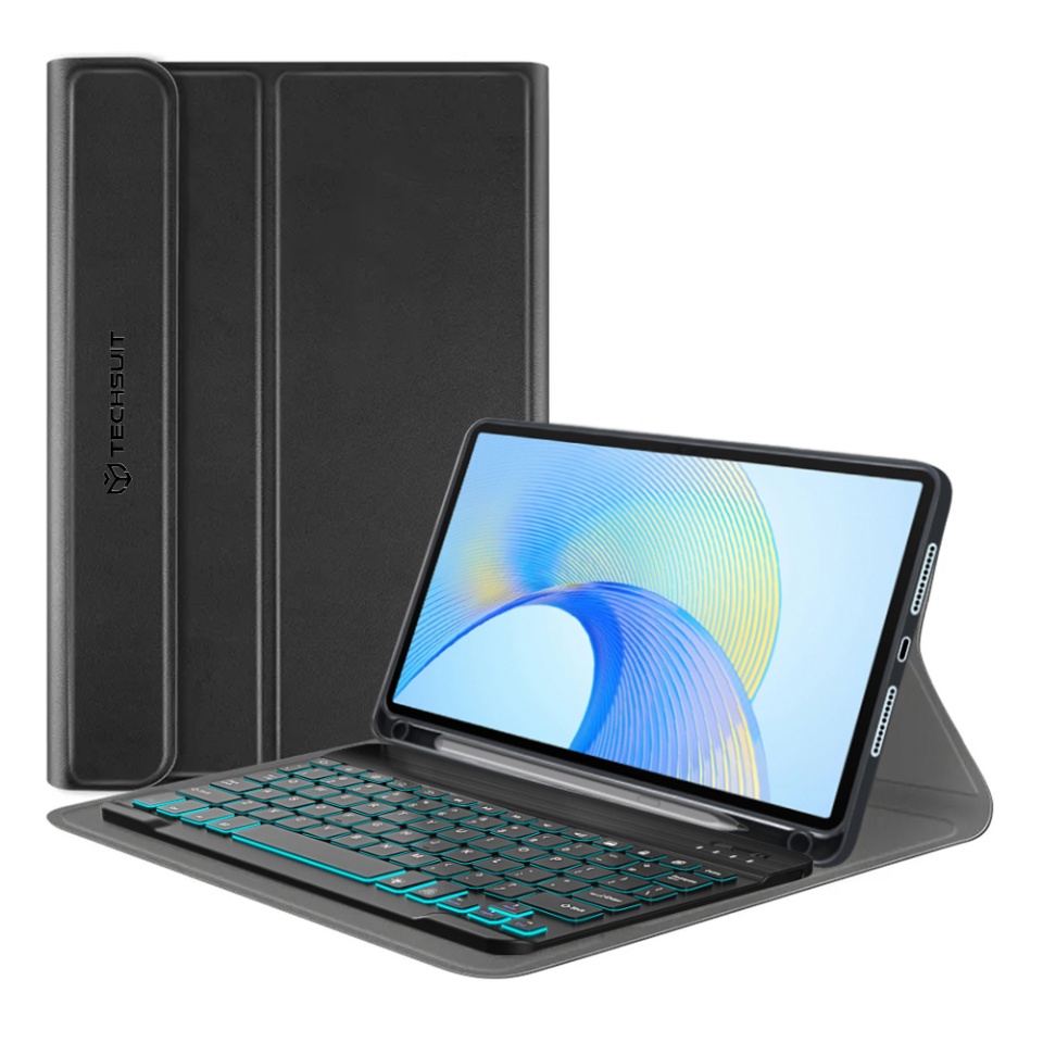 Husa pentru Honor Pad X9 / X8 Pro cu Tastatura Bluetooth si Protectie 360°, SKDR DuoSmart Cover - Negru
