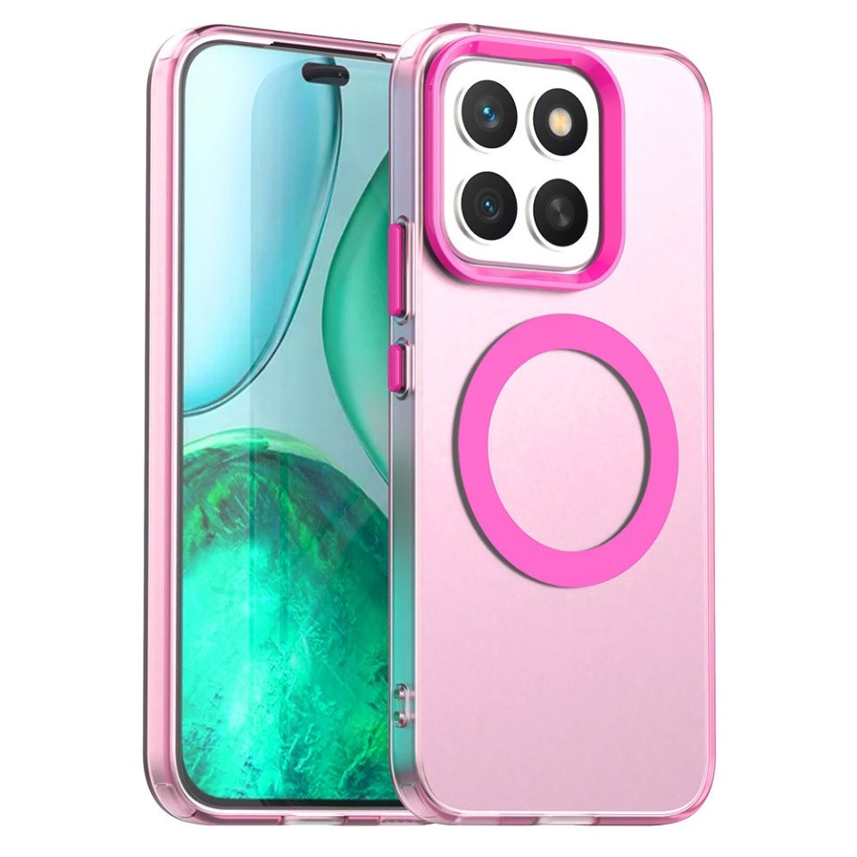 Husa pentru Honor X8c, SKYDDAR INOVATION, CandyCase, Magsafe, set cu sticker, Roz