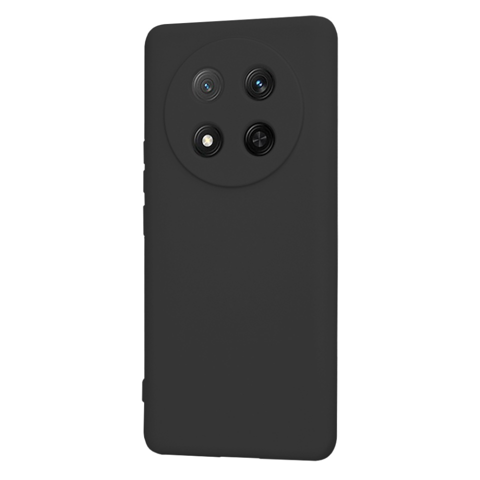 Husa pentru Honor X9c / Magic7 Lite din Silicon Catifelat, Protectie Premium, Skyddar SoftElegance - Negru - 2 | YEO