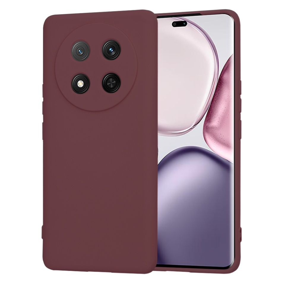 Husa pentru Honor X9c / Magic7 Lite din Silicon Catifelat, Protectie Premium, Skyddar SoftElegance - Bordo
