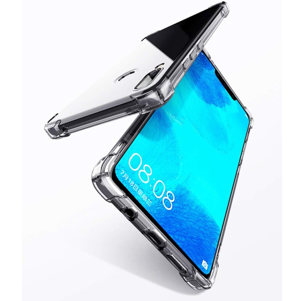 Husa pentru Huawei Mate 20 Pro , SKYDDAR INNOVATION, Shockproof Clear din Silicon Slim, Transparenta, set cu sticker - 3 | YEO
