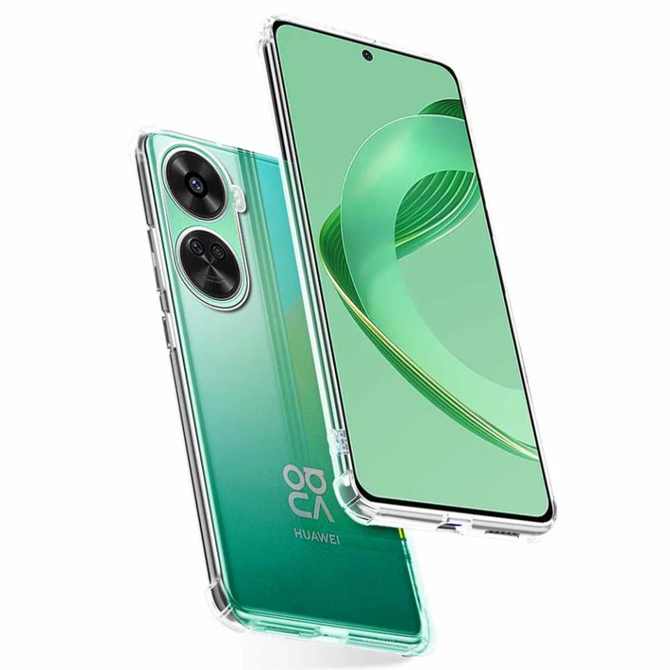Husa pentru Huawei nova 11 SE / nova 12 SE , SKYDDAR INNOVATION, Shockproof Clear din Silicon Slim, Transparenta, set cu sticker - 1 | YEO