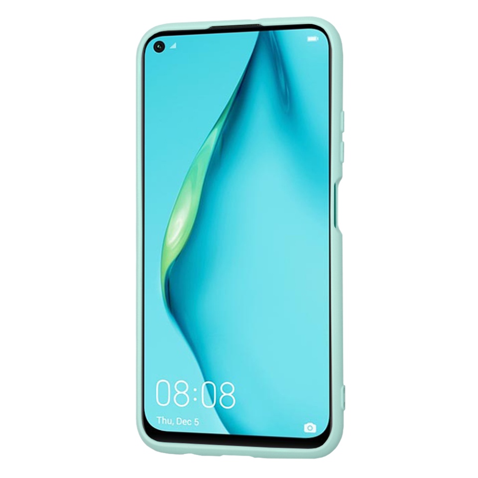 Husa pentru Huawei P40 Lite din Silicon Catifelat, Protectie Premium, Skyddar SoftElegance - Turcoaz - 1 | YEO