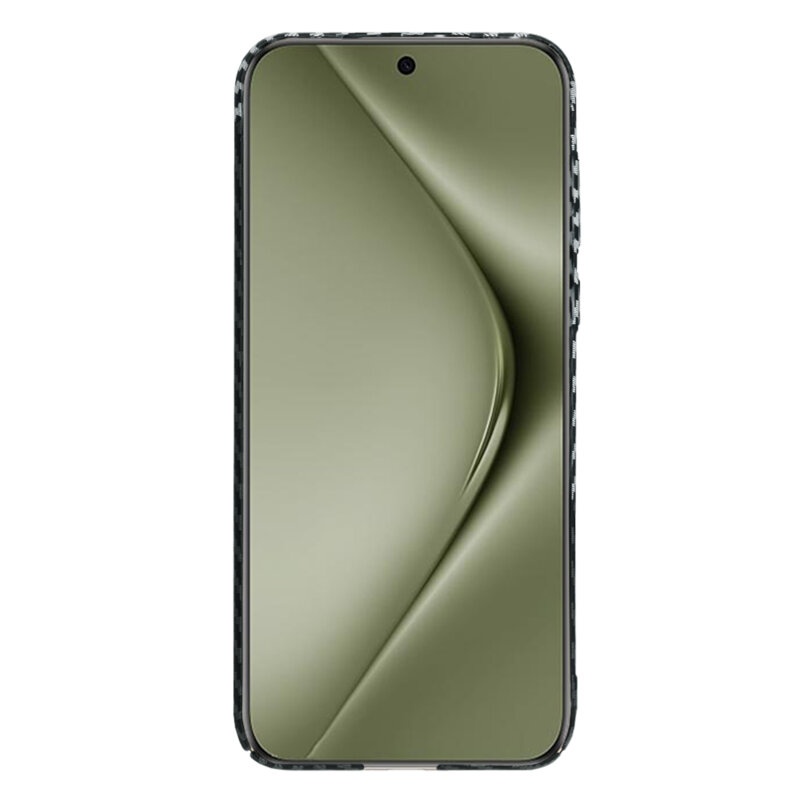 Husa pentru Huawei Pura 70 Ultra, Finisaj Premium cu Textura de Carbon, Design Elegant, SKDR CarbonFlex - Gri - 1 | YEO