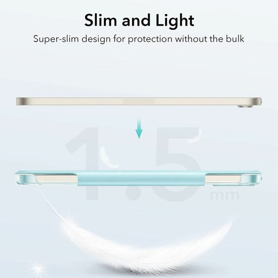 Husa pentru iPad mini 6 (2021) / mini 7 (2024), tip Carte, Ascend Trifold ESR - Bleu - 2 | YEO