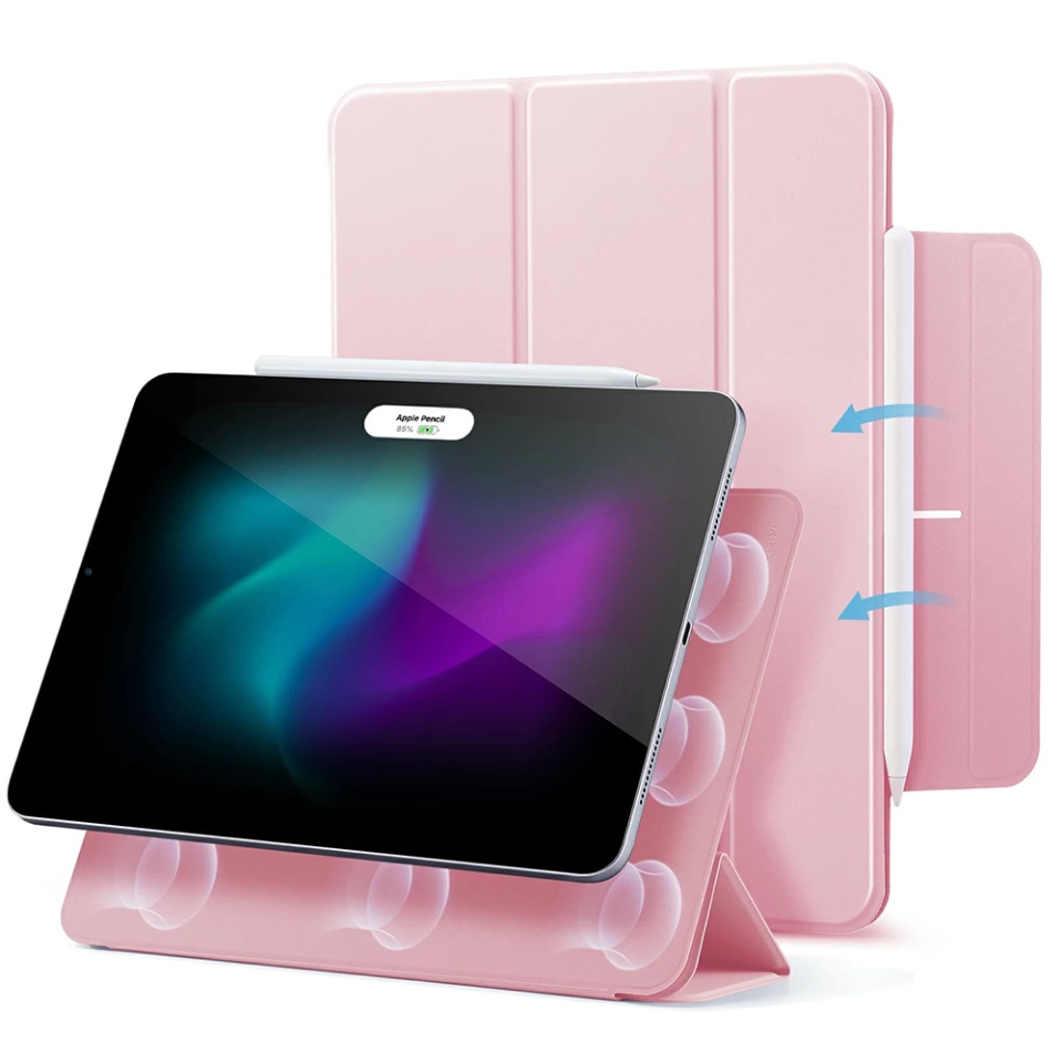 Husa pentru iPad Pro 11 (2024), tip Carte, Rebound Magnetic ESR - Roz