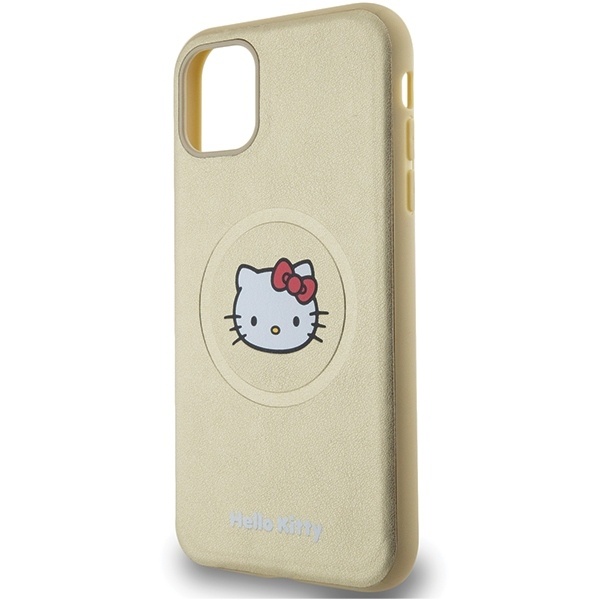 Husa pentru iPhone 11, Hardcase Leather Kitty Head MagSafe, Hello Kitty - Piele ecologica - 1 | YEO