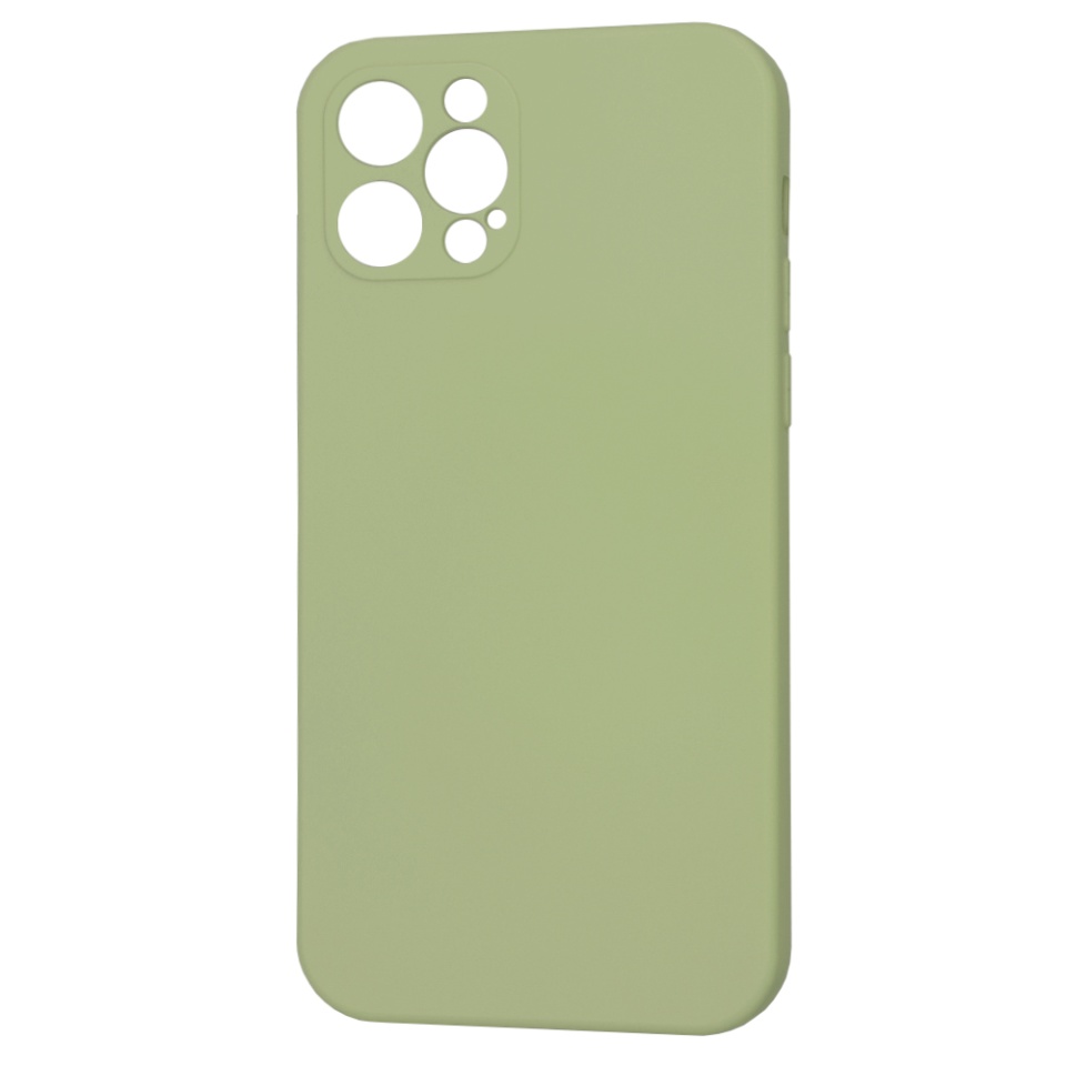 Husa pentru iPhone 12 Pro din Silicon Catifelat, Protectie Premium, Skyddar SoftElegance MagSafe - Verde - 1 | YEO