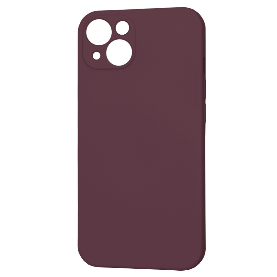 Husa pentru iPhone 13 din Silicon Catifelat, Protectie Premium, Skyddar SoftElegance MagSafe - Bordo - 1 | YEO