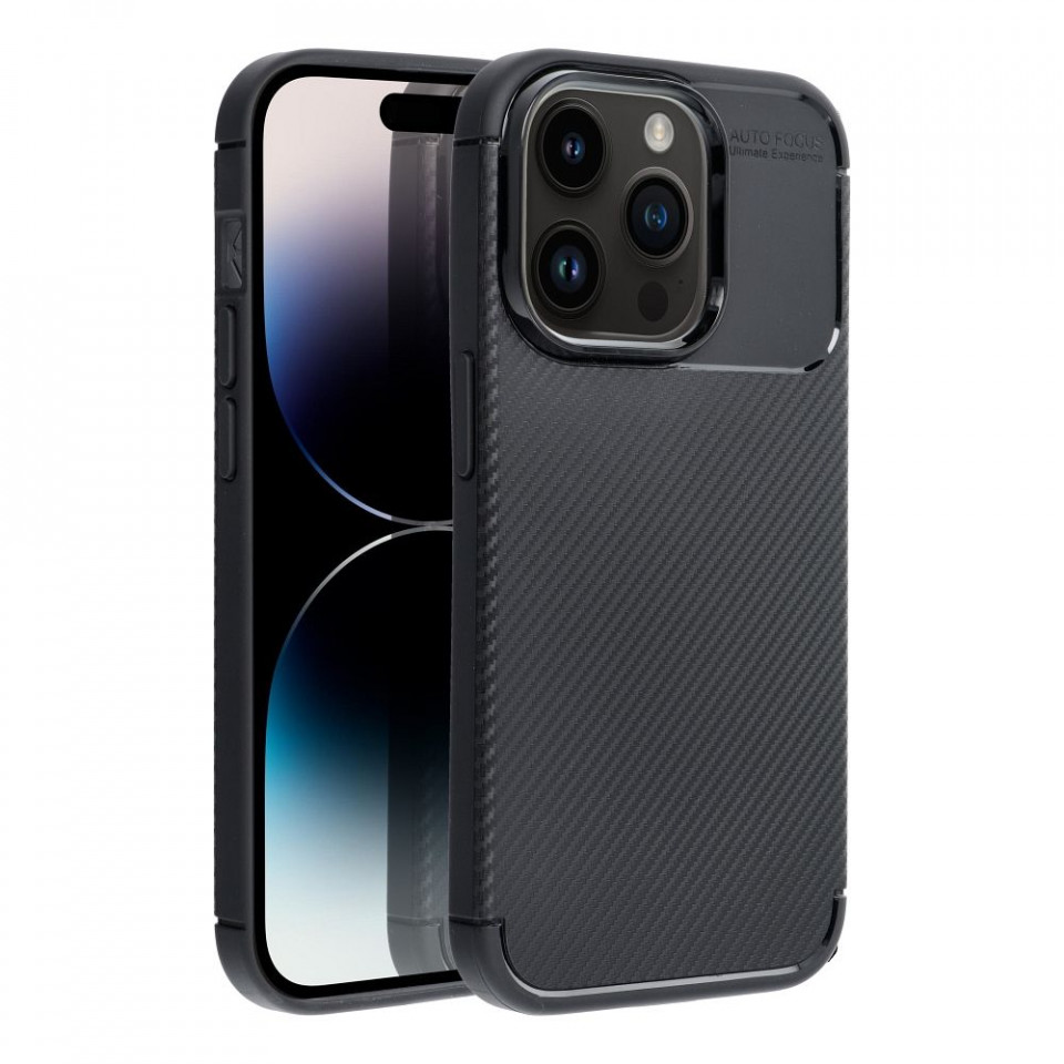 Husa pentru iPhone 13 Pro din carbon premium, Skyddar Carbon - Negru