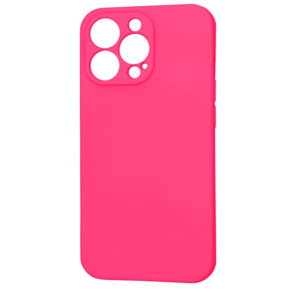 Husa pentru iPhone 13 Pro din Silicon Catifelat, Protectie Premium, Skyddar SoftElegance - Fucsia - 3 | YEO