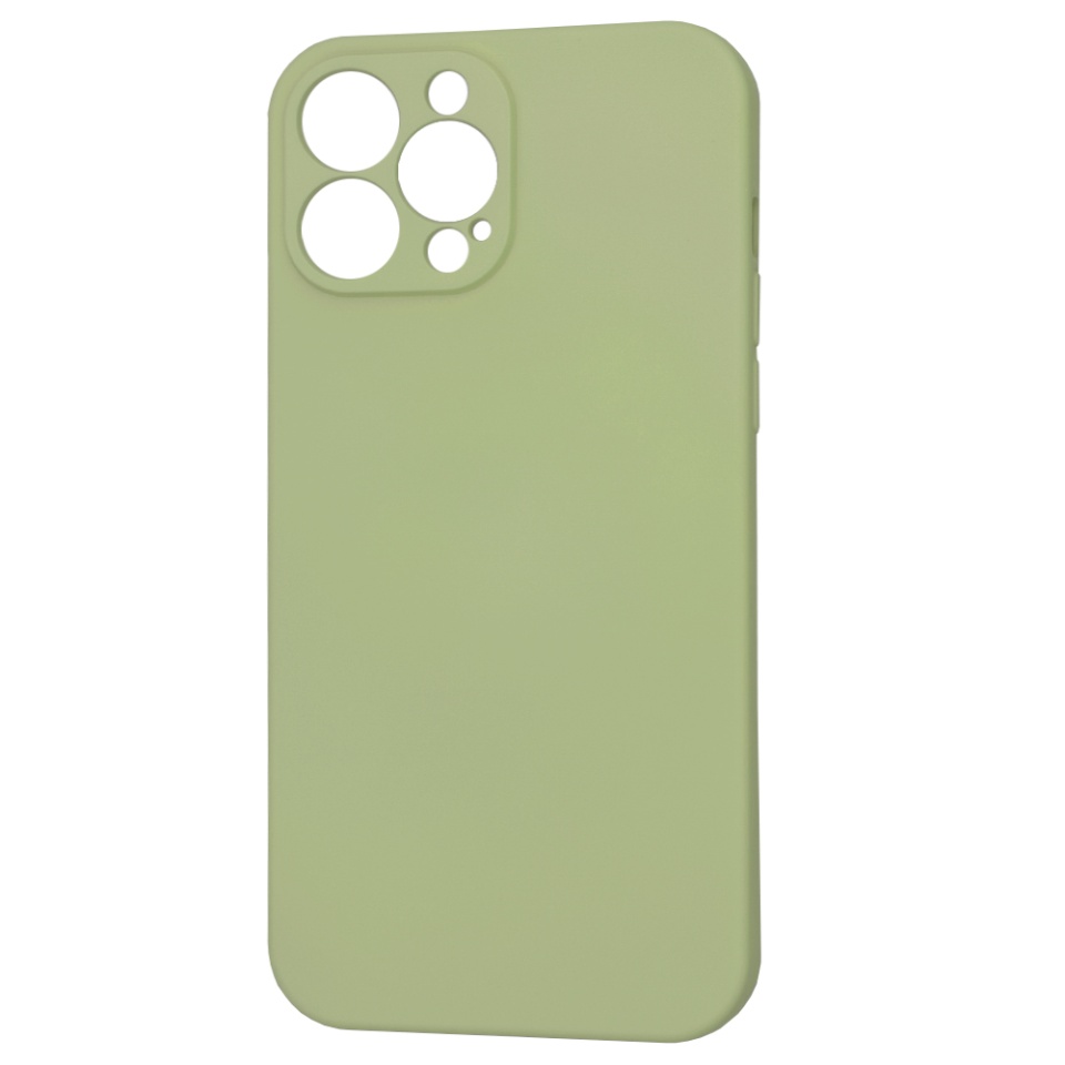 Husa pentru iPhone 13 Pro Max din Silicon Catifelat, Protectie Premium, Skyddar SoftElegance MagSafe - Verde - 1 | YEO