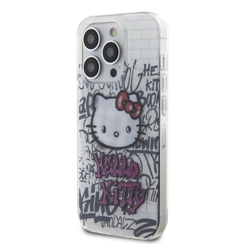 Husa pentru iPhone 13 Pro Max, Hardcase IML, Hello Kitty - Alb - 3 | YEO