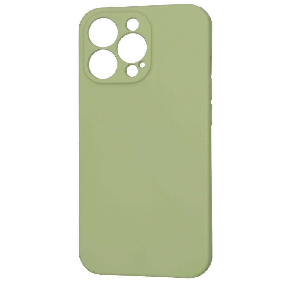 Husa pentru iPhone 13 Pro, SKYDDAR INNOVATION, din Silicon Catifelat, SoftFlex Magsafe, Verde, set cu sticker - 2 | YEO
