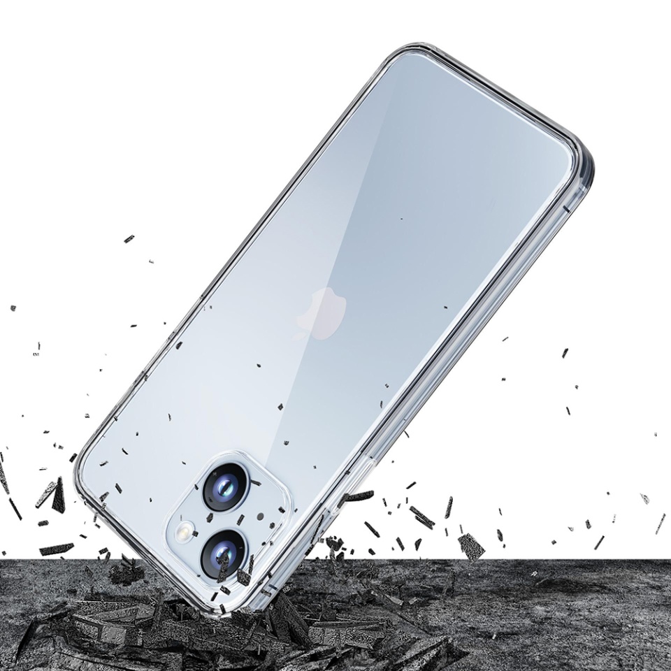 Husa pentru iPhone 14, din silicon, 3mk Clear Case, Transparent - 1 | YEO