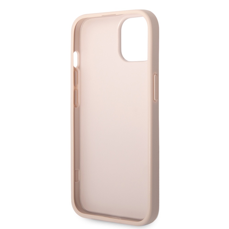 Husa pentru iPhone 14, Guess 4G Metal Logo, Protectie Slim, Compatibila, Roz - 5