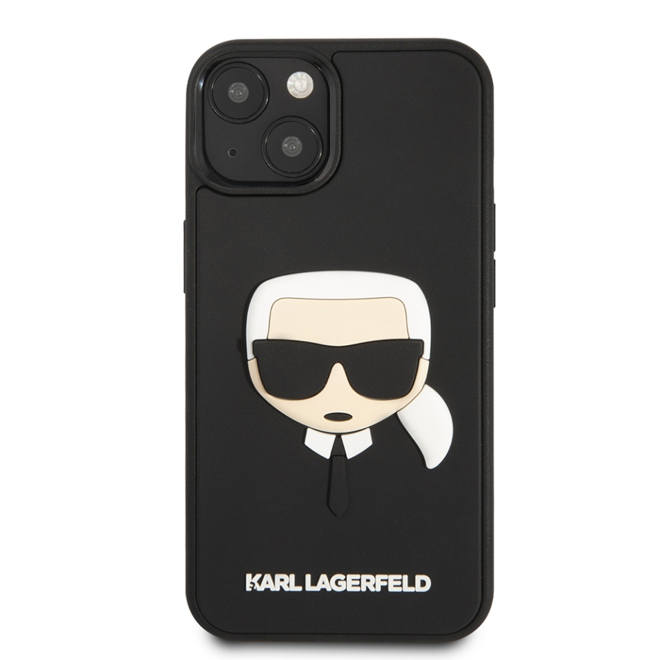 Husa pentru iPhone 14 Plus, 3D Design, Karl Lagerfeld, Negru - 2 | YEO