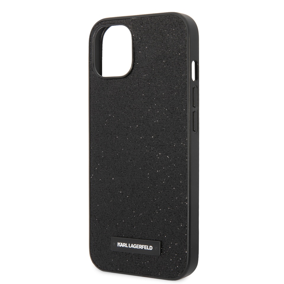 Husa pentru iPhone 14 Plus, Hardcase Glitter, Karl Lagerfeld, Negru - 1 | YEO
