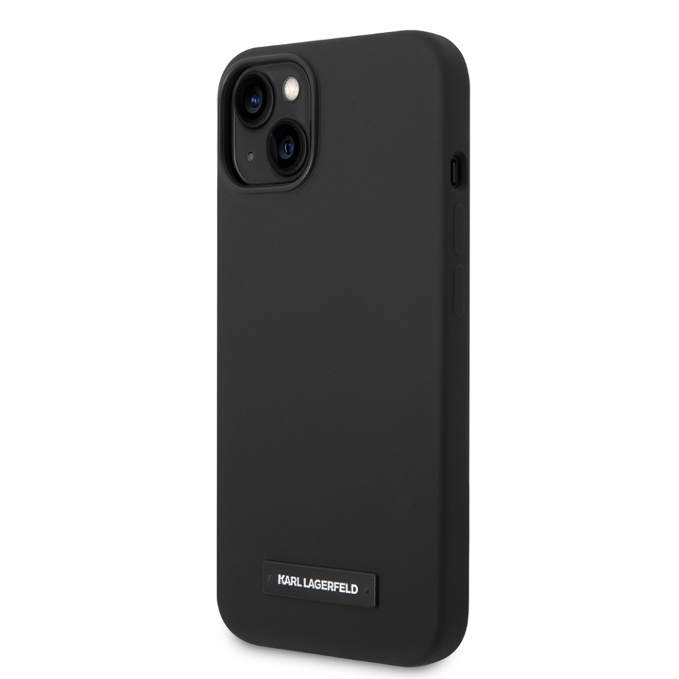 Husa pentru iPhone 14 Plus, Silicone MagSafe, Karl Lagerfeld - Negru - 2 | YEO