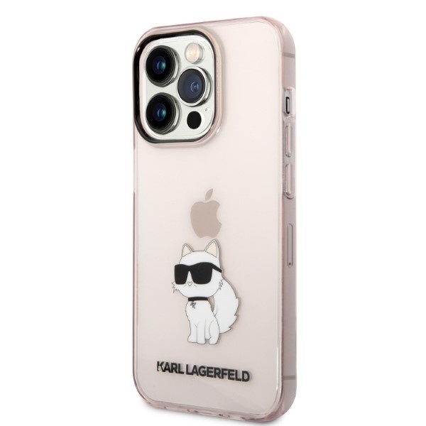 Husa pentru iPhone 14 Pro Hardcase, Karl Lagerfeld - Roz - 3 | YEO