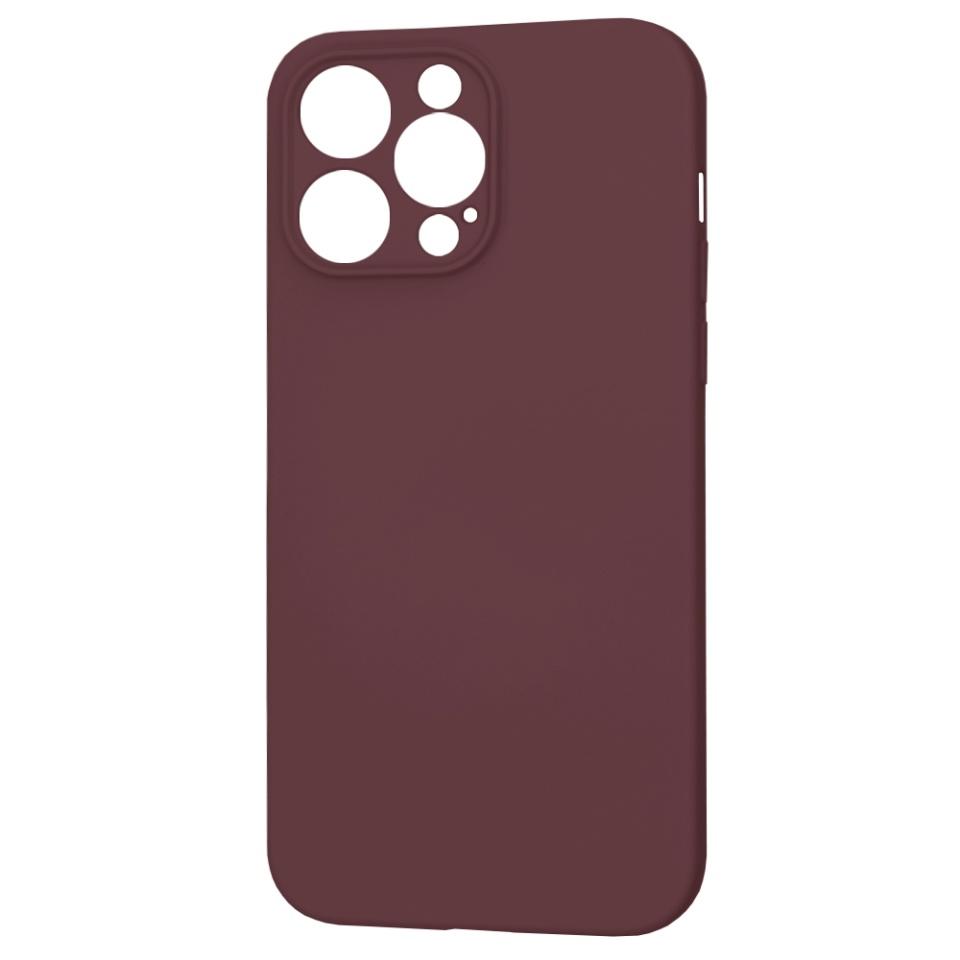 Husa pentru iPhone 14 Pro Max din Silicon Catifelat, Protectie Premium, Skyddar SoftElegance MagSafe - Bordo - 1 | YEO