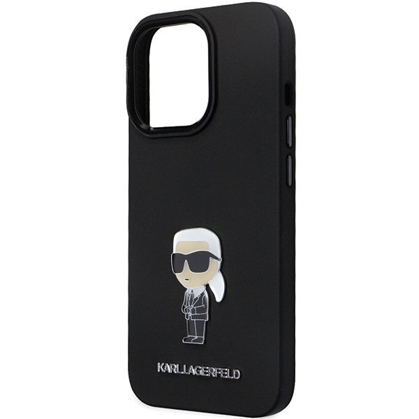 Husa pentru iPhone 14 Pro Max, Silicone, Karl Lagerfeld, Negru - 1 | YEO
