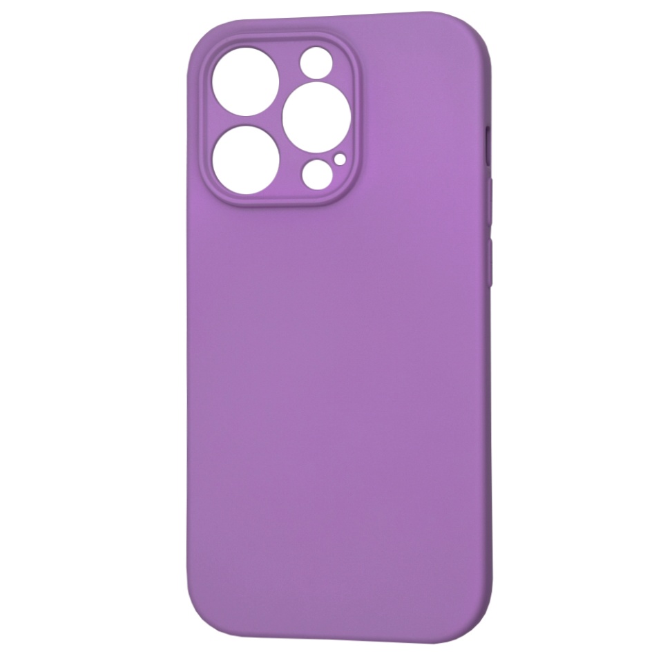 Husa pentru iPhone 14 Pro, SKYDDAR INNOVATION, din Silicon Catifelat, SoftElegance , Mov, set cu sticker - 3 | YEO