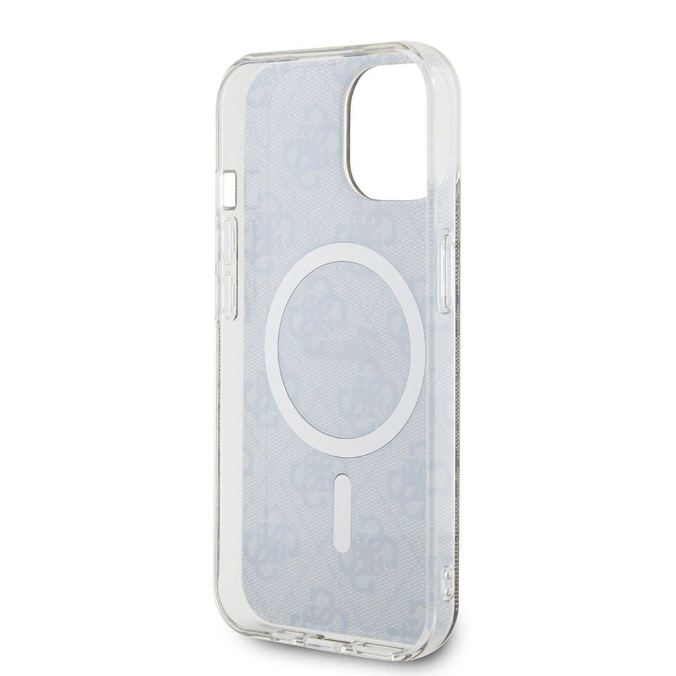 Husa pentru iPhone 15, IML 4G MagSafe, Guess - Maro - 4 | YEO