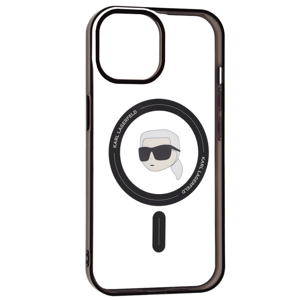 Husa pentru iPhone 15, Karl Lagerfeld, IML MagSafe, Transparenta - 1 | YEO