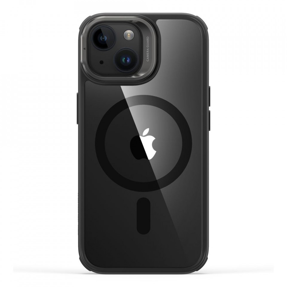 Husa pentru iPhone 15 Plus - ESR Classic Hybrid HaloLock Kickstand - Clear Black - 2 | YEO