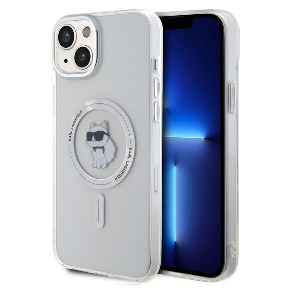 Husa pentru iPhone 15 Plus, Karl Lagerfeld, IML MagSafe, Transparenta