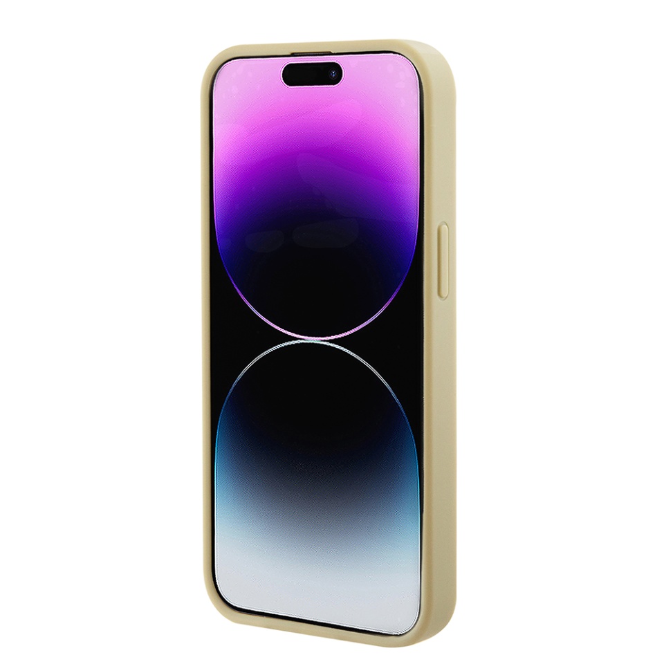 Husa pentru iPhone 15 Plus Saffiano MagSafe, Guess - Auriu - 1 | YEO