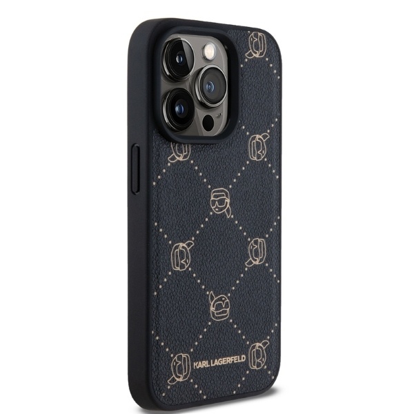 Husa pentru iPhone 15 Pro Leather MagSafe, Karl Lagerfeld - Negru - 2 | YEO
