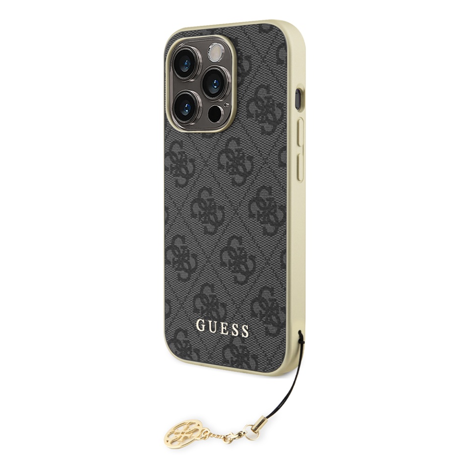 Husa pentru iPhone 15 Pro Max Hardcase 4G Charm, Guess - Gri - 3 | YEO