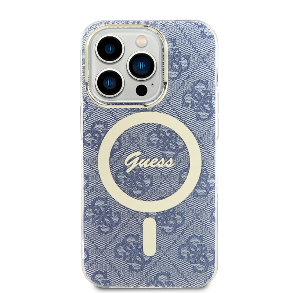 Husa pentru iPhone 15 Pro Max, IML 4G MagSafe, Guess - Albastru - 1 | YEO