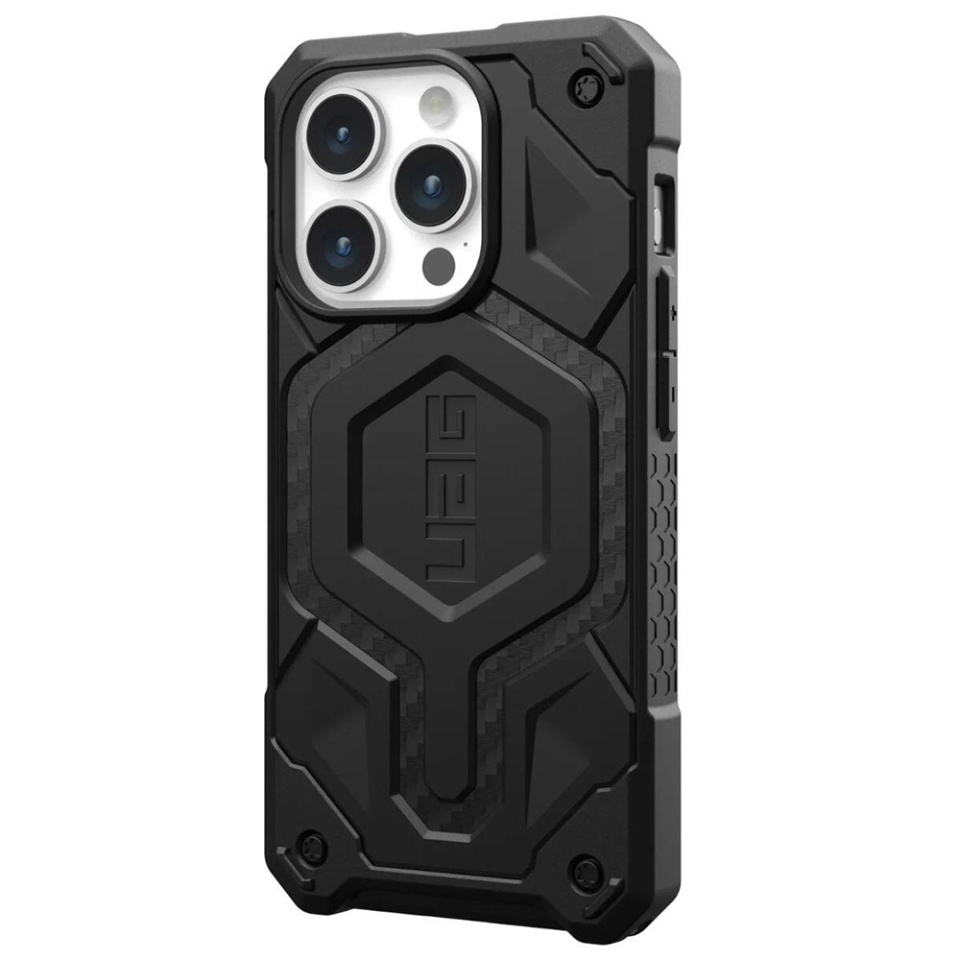 Husa pentru iPhone 15 Pro, Monarch Pro MagSafe, UAG - Carbon Fiber - 3 | YEO