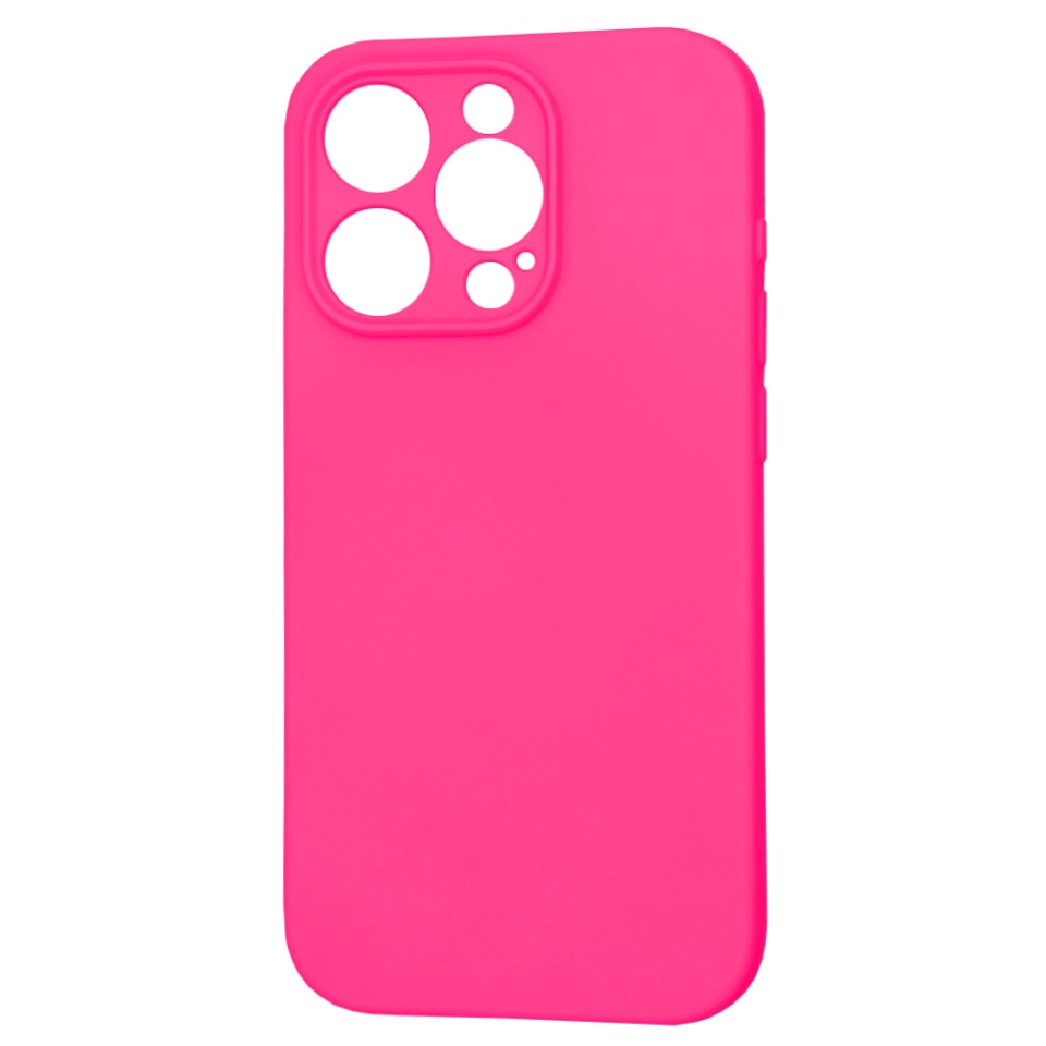 Husa pentru iPhone 15 Pro, SKYDDAR INNOVATION, din Silicon Catifelat, SoftFlex Magsafe, Fucsia, set cu sticker - 2 | YEO