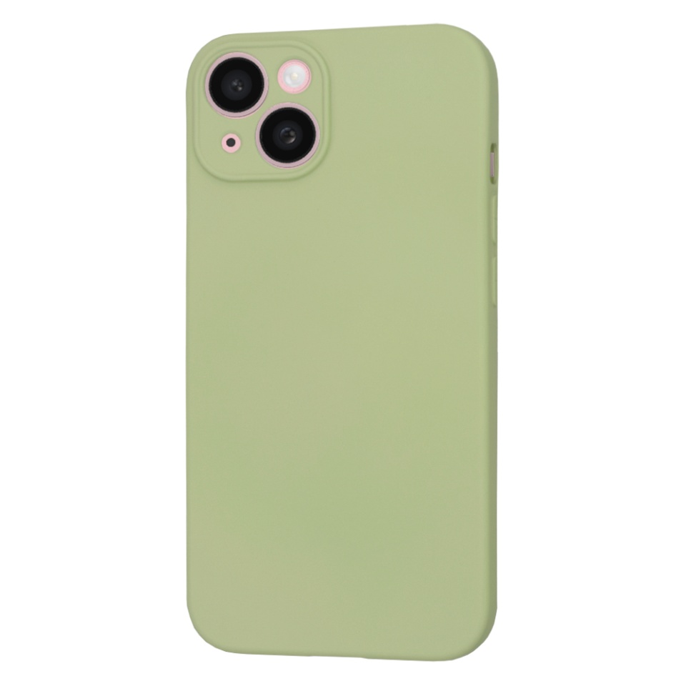 Husa pentru iPhone 15, SKYDDAR INNOVATION, din Silicon Catifelat, SoftFlex Magsafe, Verde, set cu sticker - 1 | YEO