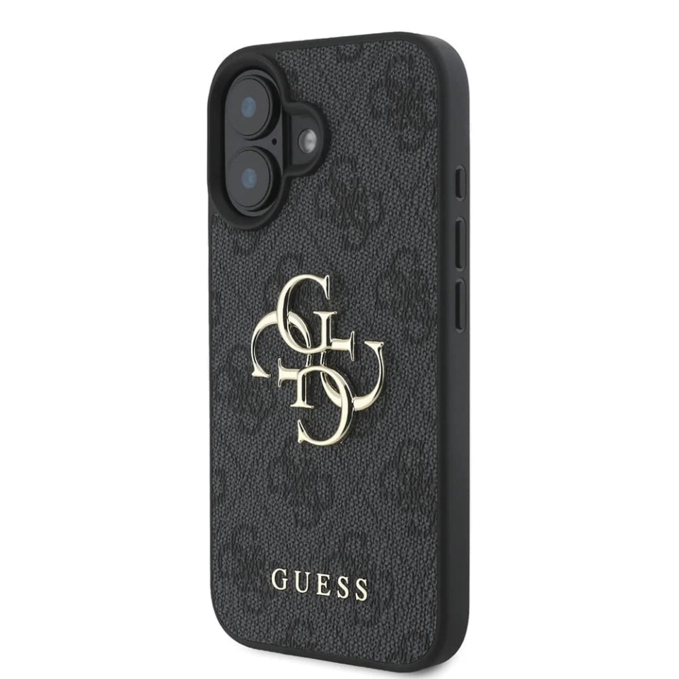 Husa pentru iPhone 16, Guess Hardcase 4G Big Logo, Protectie Slim, Compatibila, Negru - 2 | YEO