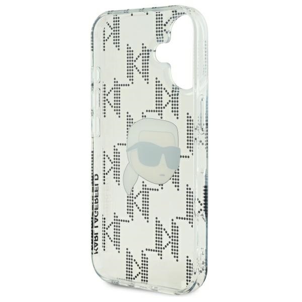 Husa pentru iPhone 16 IML Luxury, Karl Lagerfeld - Transparenta - 3 | YEO