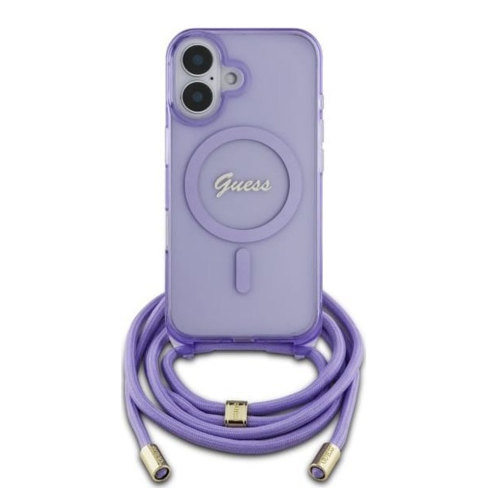 Husa pentru iPhone 16, Karl Lagerfeld, IML Crossbody MagSafe, Roz - 1 | YEO