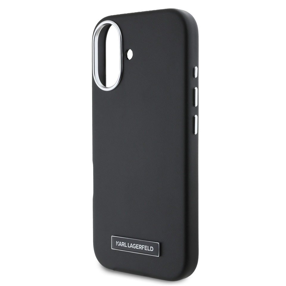 Husa pentru iPhone 16 Leather MagSafe, Karl Lagerfeld - Negru - 3 | YEO