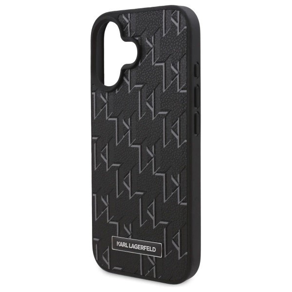 Husa pentru iPhone 16 Leather MagSafe, Karl Lagerfeld - Negru - 3 | YEO