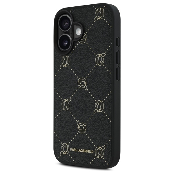 Husa pentru iPhone 16 Leather MagSafe, Karl Lagerfeld - Negru - 2 | YEO