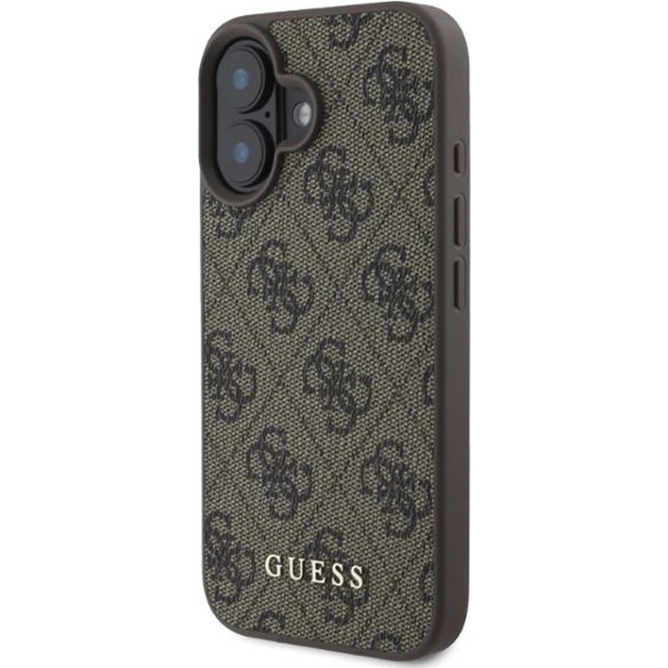 Husa pentru iPhone 16 Plus, Hardcase 4G Classic, Guess, Maro - 2 | YEO