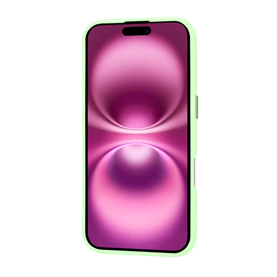 Husa pentru iPhone 16 Plus, SKYDDAR INNOVATION, HaloFrost MagSafe, Antisoc, set cu sticker, Verde deschis - 1 | YEO