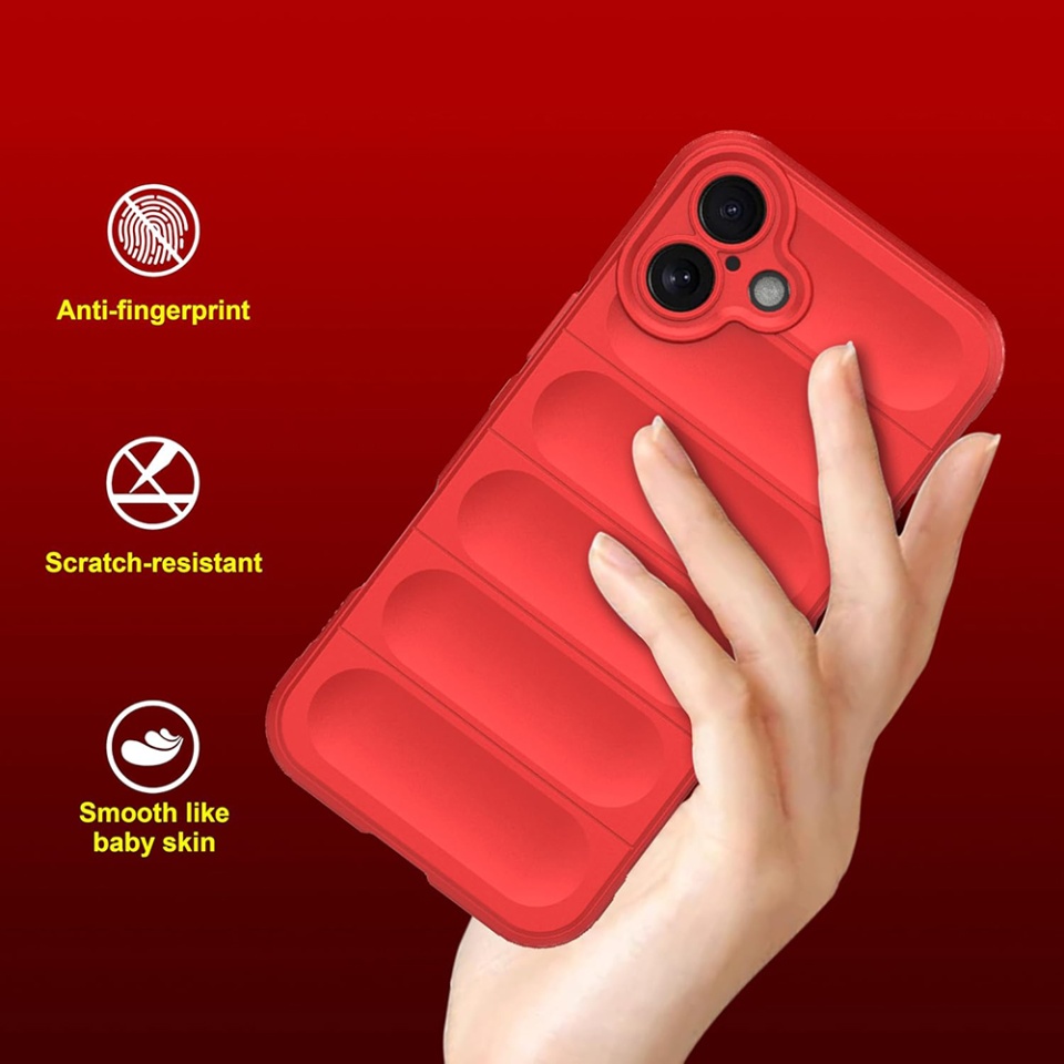 Husa pentru iPhone 16 Plus, SKYDDAR INNOVATION, Vogue, din Silicon Mat, Bleu, set cu sticker - 2 | YEO