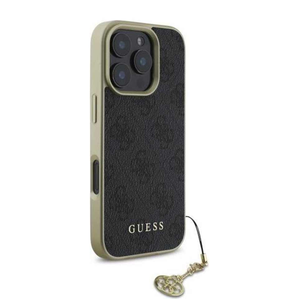 Husa pentru iPhone 16 Pro Hardcase 4G Charm, Guess - Negru - 1 | YEO