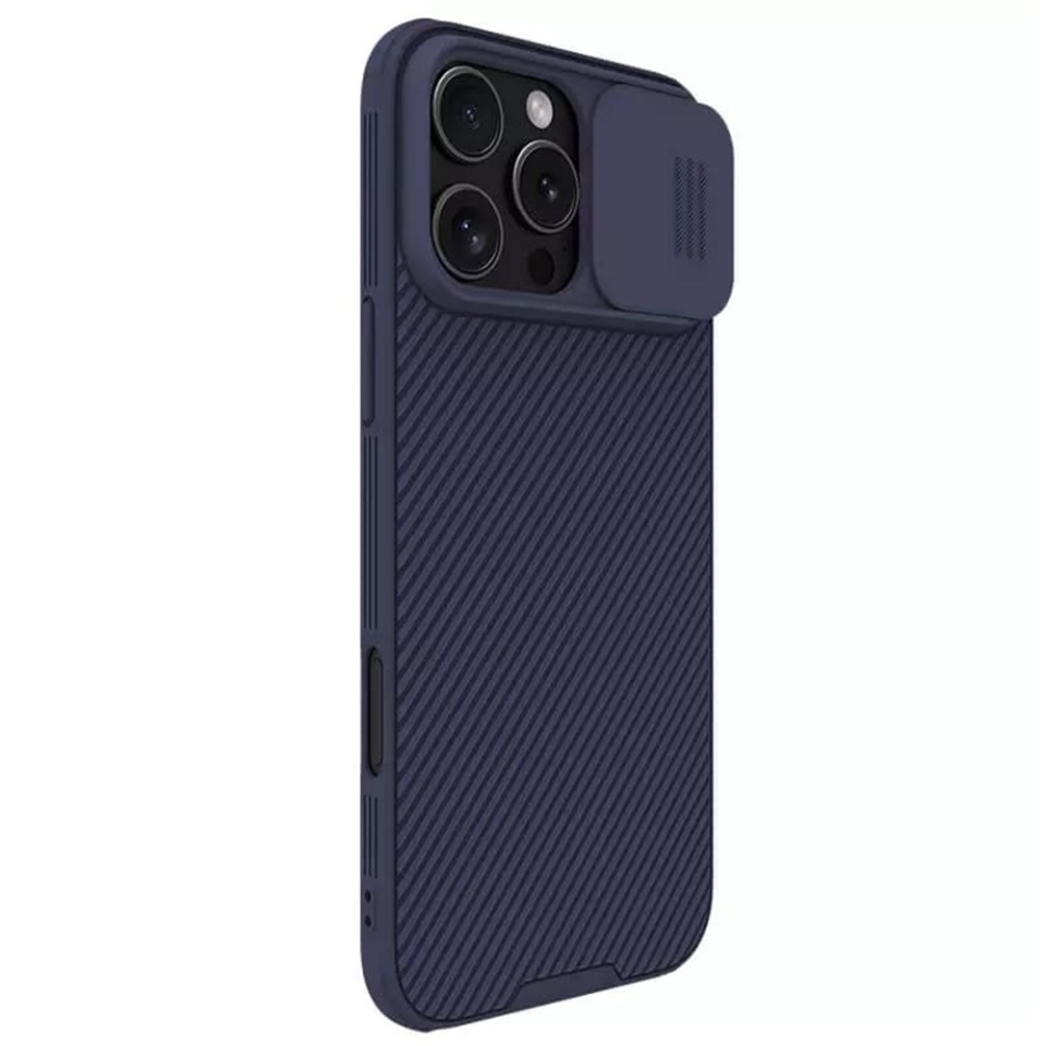 Husa pentru iPhone 16 Pro Max cu inel magnetic si protectie camera Nillkin CamShield - Mov - 1 | YEO